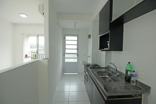 Cozinha e Área de Serviço de apartamento para alugar com 3 quartos, 62m² em Morro Nova Cintra, Santos