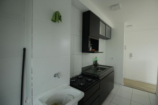 Cozinha e Área de Serviço de apartamento para alugar com 3 quartos, 62m² em Morro Nova Cintra, Santos