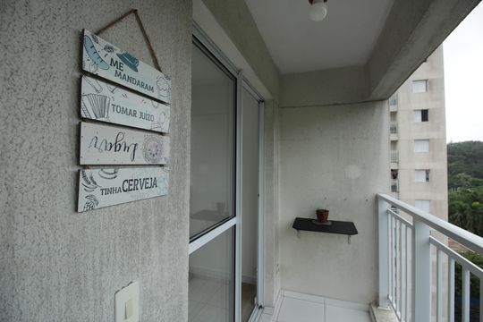 Varanda de apartamento para alugar com 3 quartos, 62m² em Morro Nova Cintra, Santos