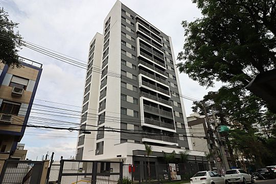 Fachada de apartamento à venda com 3 quartos, 81m² em Petrópolis, Porto Alegre