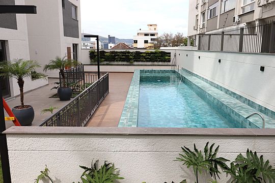 Área comum - Piscina de apartamento à venda com 3 quartos, 81m² em Petrópolis, Porto Alegre
