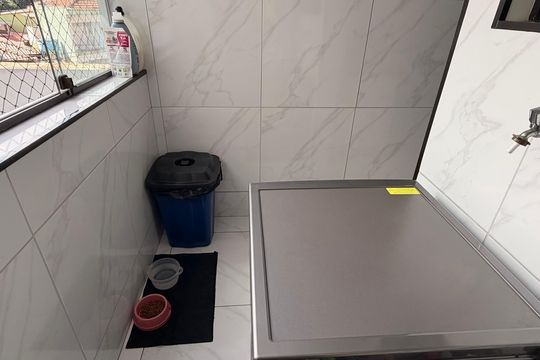 Área de serviço de apartamento à venda com 3 quartos, 122m² em Oswaldo Cruz, São Caetano do Sul