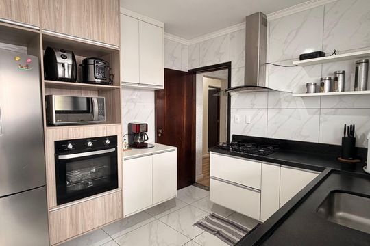 Cozinha de apartamento à venda com 3 quartos, 122m² em Oswaldo Cruz, São Caetano do Sul
