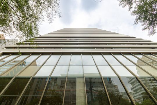 Fachada de kitnet/studio à venda com 1 quarto, 30m² em Indianópolis, São Paulo