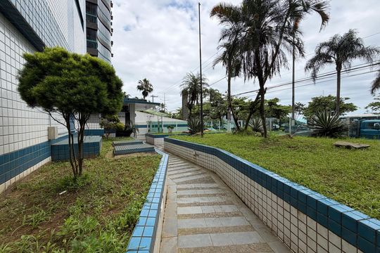 Área comum de apartamento para alugar com 2 quartos, 80m² em Embaré, Santos