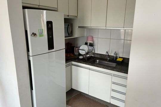 Cozinha de apartamento à venda com 3 quartos, 60m² em Parque Fazendinha, Campinas
