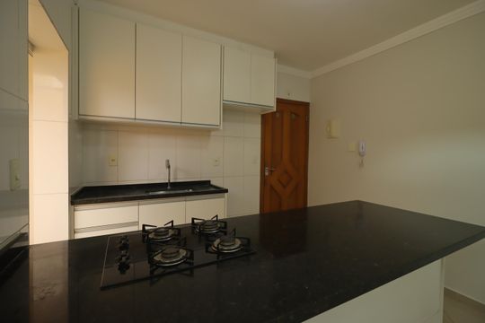 Cozinha de apartamento para alugar com 2 quartos, 51m² em Jardim Silvana, Santo André