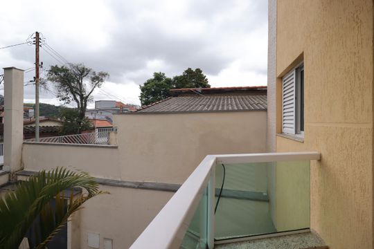 Sacada do Quarto 2 de apartamento para alugar com 2 quartos, 51m² em Jardim Silvana, Santo André