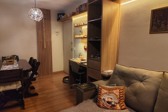 Sala de apartamento para alugar com 2 quartos, 57m² em Parque das Camelias, Campinas