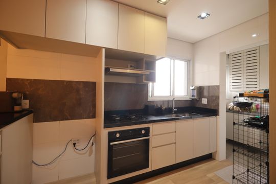 Cozinha de apartamento para alugar com 2 quartos, 65m² em Campestre, Santo André
