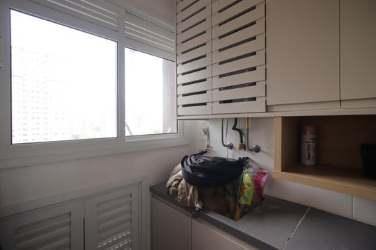 Área de Serviço de apartamento para alugar com 2 quartos, 65m² em Campestre, Santo André