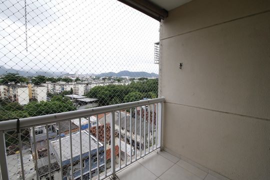 Varanda de apartamento para alugar com 2 quartos, 60m² em Pechincha, Rio de Janeiro