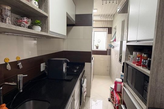 Cozinha de apartamento à venda com 3 quartos, 67m² em Vila Curuçá, Santo André
