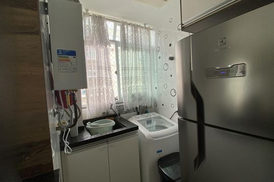 Cozinha de apartamento para alugar com 2 quartos, 58m² em Taquara, Rio de Janeiro