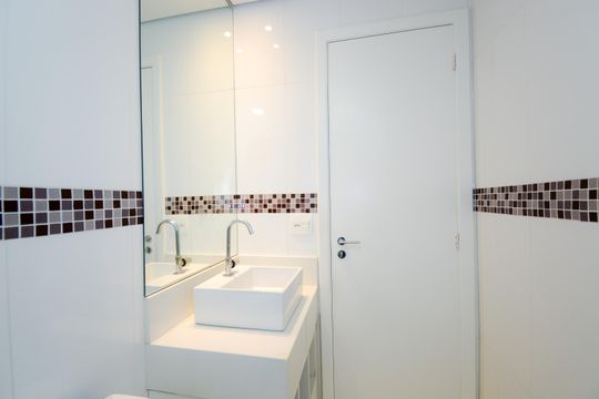 Banheiro Social de apartamento para alugar com 3 quartos, 62m² em Vila Augusta, Guarulhos