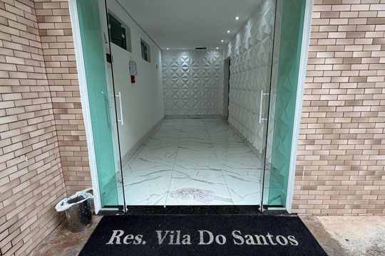 Hall de entrada de apartamento para alugar com 1 quarto, 52m² em Vila Belmiro, Santos