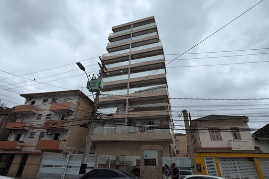 Fachada de apartamento para alugar com 1 quarto, 52m² em Vila Belmiro, Santos