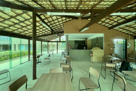 Área comum - Churrasqueira de apartamento para alugar com 3 quartos, 147m² em Barra da Tijuca, Rio de Janeiro