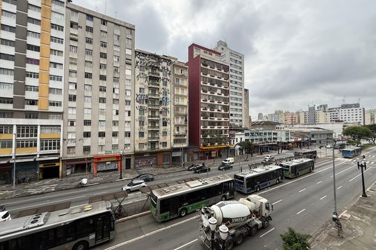 Vista Varanda de kitnet/studio à venda com 1 quarto, 34m² em Campos Elíseos, São Paulo