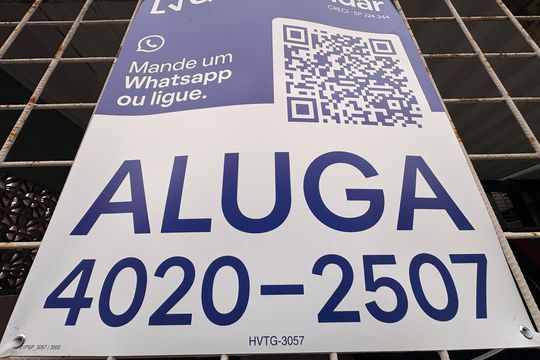 Placa de casa para alugar com 1 quarto, 25m² em Jardim Santo Antonio de Padua, Santo André