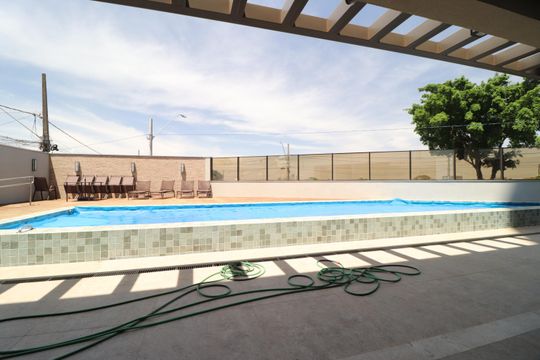 Área comum - Piscina de apartamento para alugar com 3 quartos, 117m² em Santa Mônica, Uberlândia