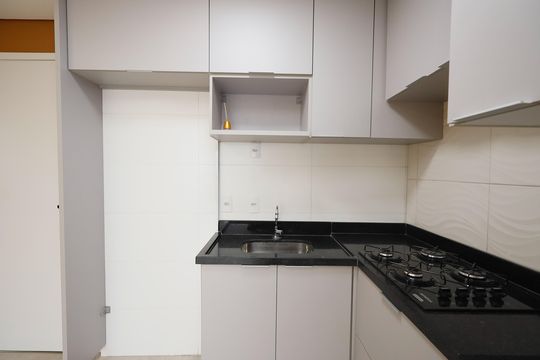 Cozinha - Armários de apartamento para alugar com 1 quarto, 28m² em Vila Mazzei, São Paulo