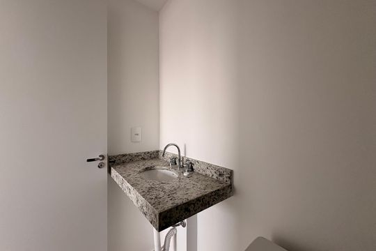 Banheiro da Suíte de apartamento à venda com 2 quartos, 44m² em Campestre, Santo André