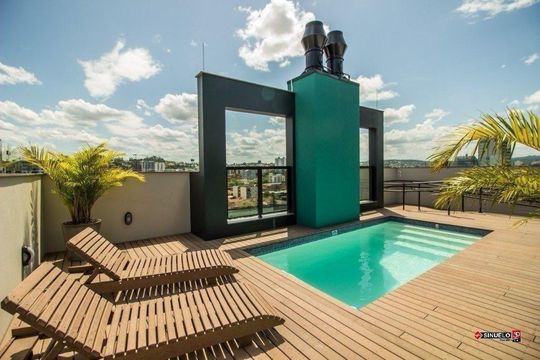 Área comum - Piscina de apartamento para alugar com 2 quartos, 72m² em Pátria Nova, Novo Hamburgo