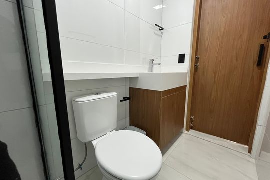 Banheiro de apartamento para alugar com 2 quartos, 35m² em Vila Pirituba, São Paulo
