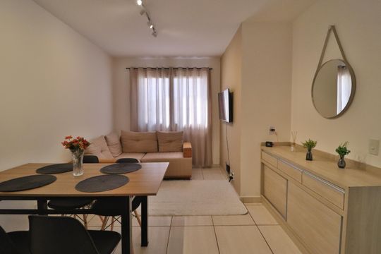Sala de apartamento para alugar com 2 quartos, 50m² em Jardim Espanha, Uberlândia