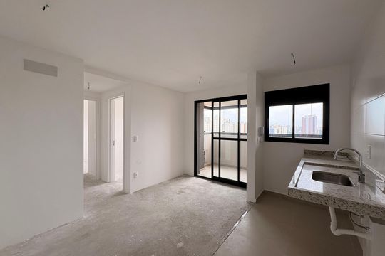 Sala de apartamento à venda com 2 quartos, 44m² em Campestre, Santo André