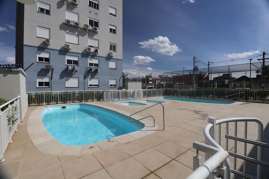 Área comum - Piscina de apartamento para alugar com 2 quartos, 56m² em Fátima, Canoas
