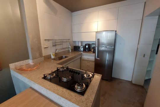 cozinha de apartamento para alugar com 3 quartos, 120m² em Funcionários, Belo Horizonte