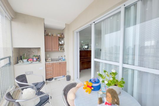 Varanda gourmet de apartamento à venda com 2 quartos, 90m² em Vila Moreira, Guarulhos