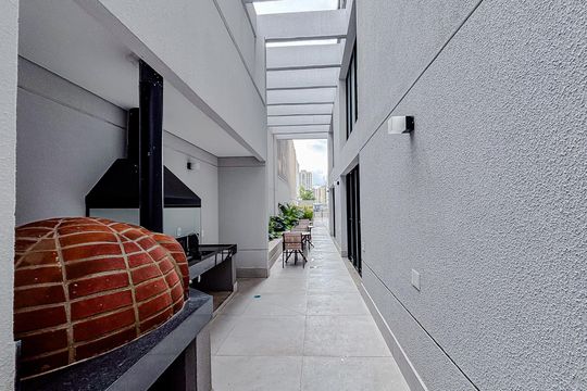 Área comum - Churrasqueira de kitnet/studio para alugar com 1 quarto, 35m² em Tatuapé, São Paulo