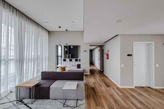 Área comum de kitnet/studio para alugar com 1 quarto, 35m² em Tatuapé, São Paulo