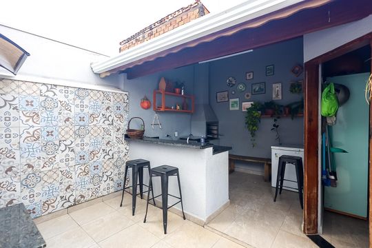 Espaço Gourmet de casa à venda com 3 quartos, 115m² em Jardim Morada do Sol, Indaiatuba