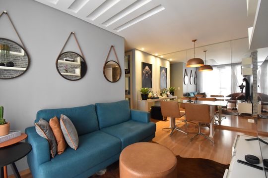 Sala de apartamento para alugar com 2 quartos, 57m² em Cidade Industrial de Curitiba, Curitiba