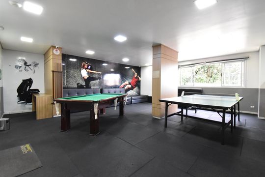 Área comum - Sala de jogos de apartamento para alugar com 2 quartos, 57m² em Cidade Industrial de Curitiba, Curitiba