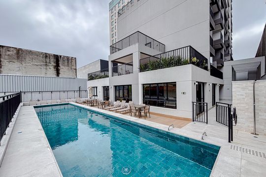Área comum - Piscina de kitnet/studio para alugar com 1 quarto, 35m² em Tatuapé, São Paulo