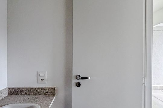 Banheiro de kitnet/studio para alugar com 1 quarto, 35m² em Tatuapé, São Paulo