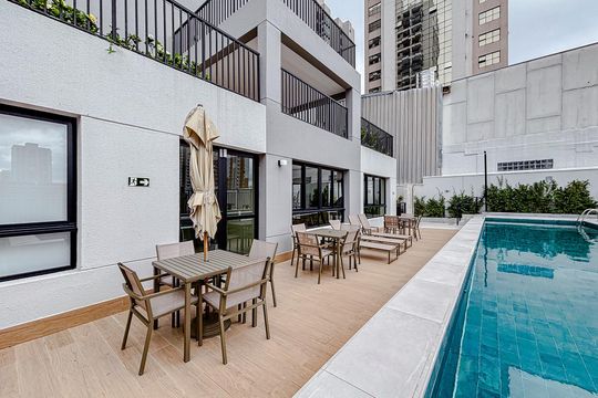 Área comum - Piscina de kitnet/studio para alugar com 1 quarto, 35m² em Tatuapé, São Paulo