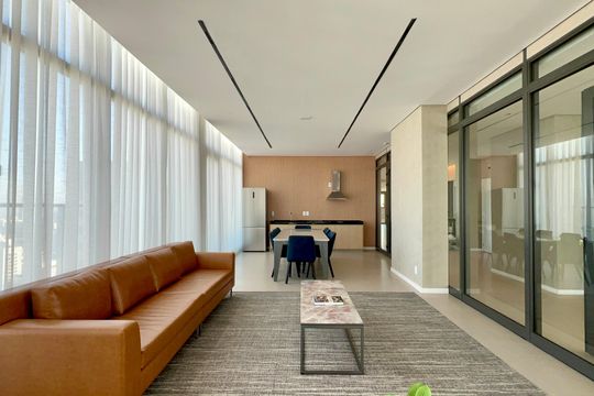 Área comum de kitnet/studio para alugar com 1 quarto, 26m² em Pinheiros, São Paulo