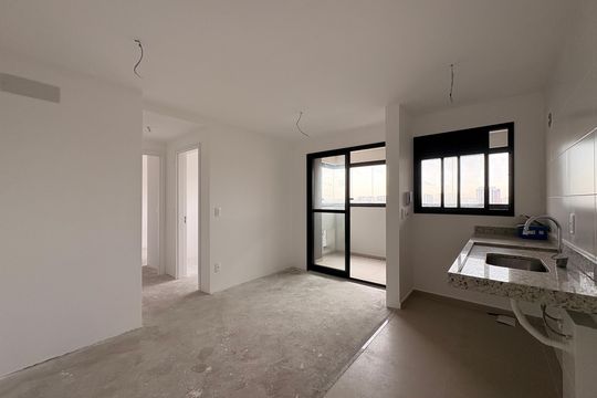 Sala de apartamento à venda com 2 quartos, 44m² em Campestre, Santo André