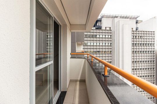 Varanda da Sala de apartamento para alugar com 2 quartos, 51m² em República, São Paulo
