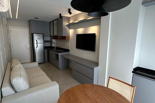 Cozinha de apartamento para alugar com 1 quarto, 31m² em Butantã, São Paulo