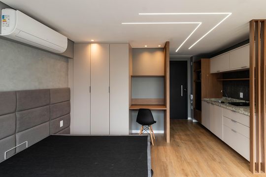 Studio de kitnet/studio para alugar com 1 quarto, 27m² em Água Branca, São Paulo