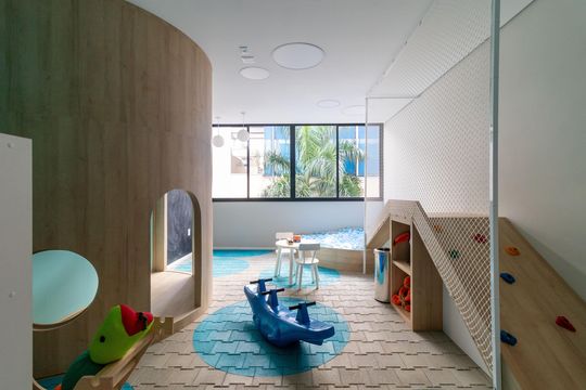 Área comum de kitnet/studio para alugar com 1 quarto, 27m² em Água Branca, São Paulo