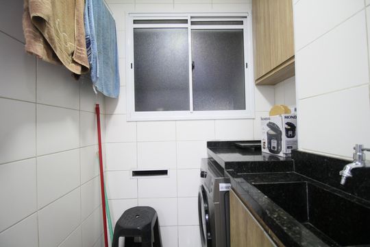 Área de Serviço de apartamento para alugar com 2 quartos, 47m² em Jardim Leonidas Moreira, São Paulo