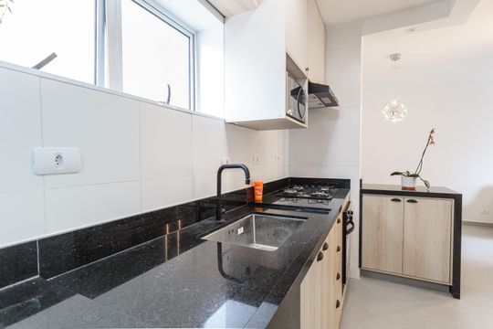 Cozinha de apartamento para alugar com 2 quartos, 44m² em Vila Uberabinha, São Paulo